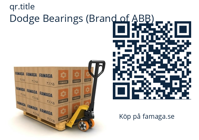   Dodge Bearings (Brand of ABB) .037583