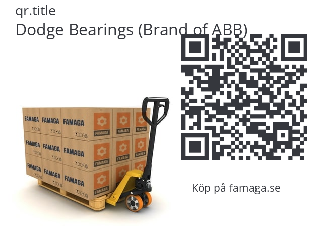   Dodge Bearings (Brand of ABB) 132157